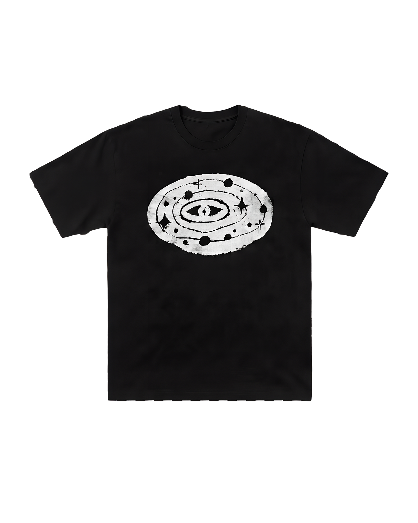 T-shirt Noir & Blanc Orbit, noir et blanc, vue face