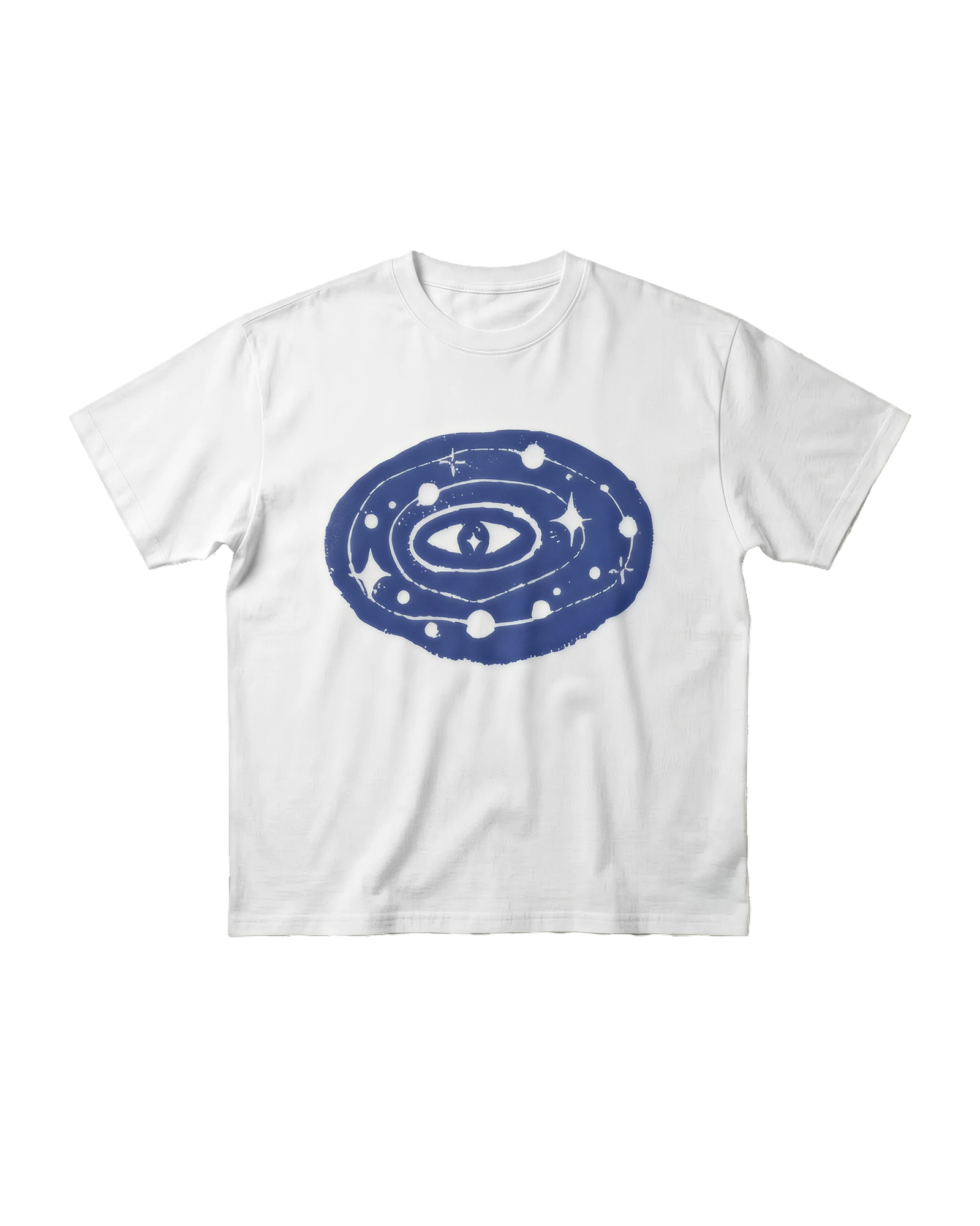 T-shirt Blanc & Bleu Orbit, blanc et bleu, vue face