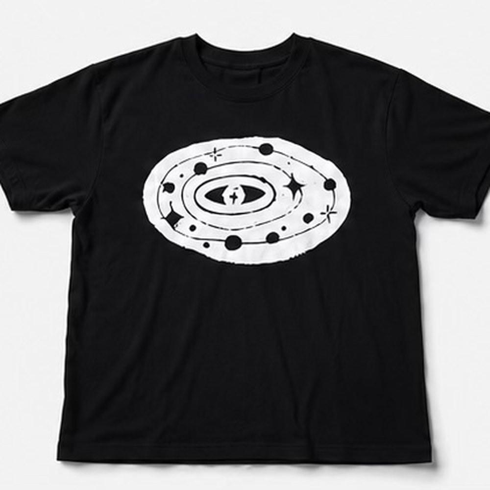 T-shirt Noir & Blanc Orbit